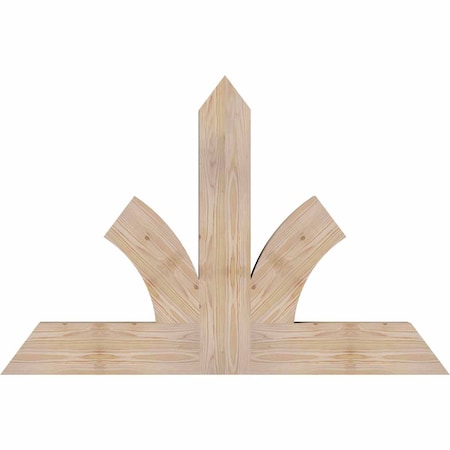Ekena Millwork Richland Smooth Timber Gable Bracket, Douglas Fir, 48"W x 32"H x 3 1/2"D x 5 1/2"F, 16/12 Pitch GBW048X32X0406RIC00SDF